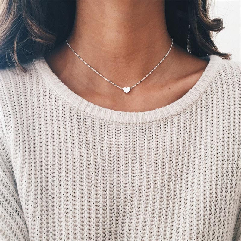 Fashion Tiny Heart Choker Necklace for Women