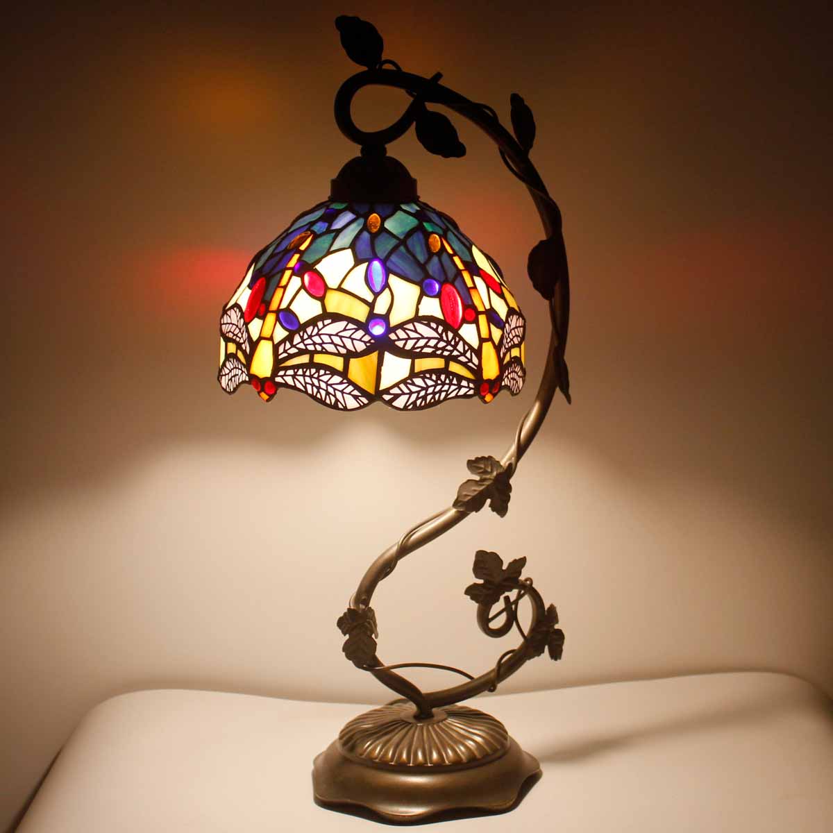 Werfactory® Tiffany Table Lamp 8 Inch Werfactory® Tiffany Table Lamp 8 Inch