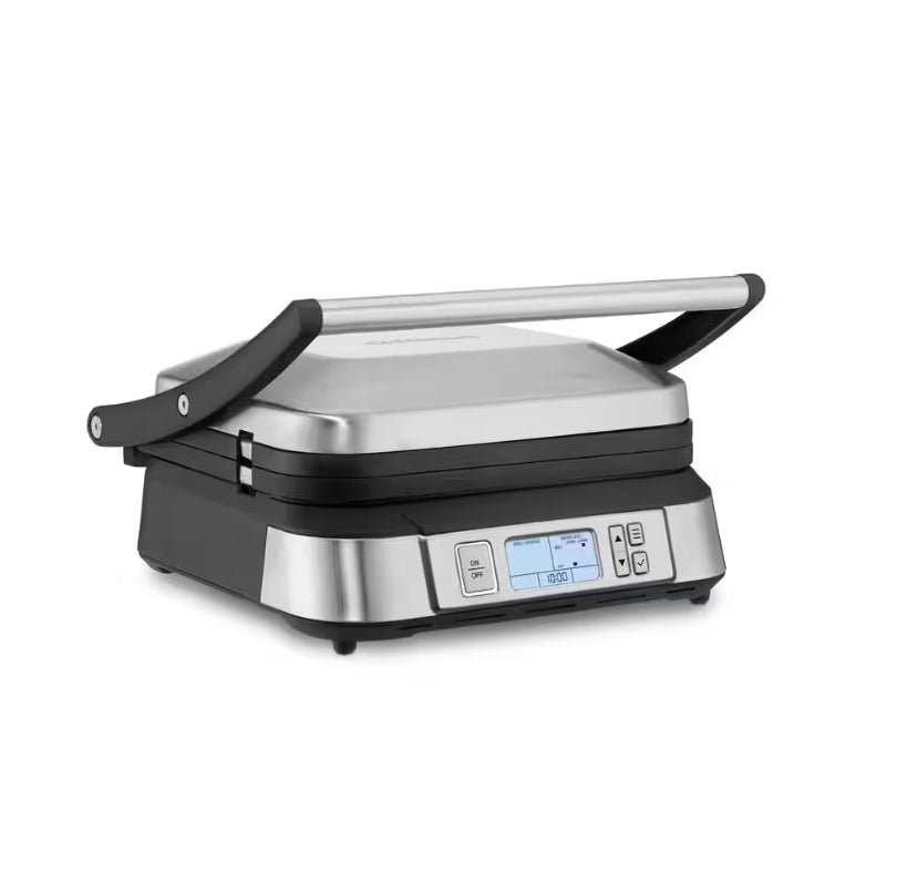 Cuisinart Contact Gray Stainless Griddler with Smoke-Less Mode