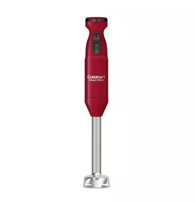 Cuisinart Smart Stick 2-Speed Red Immersion Blender with 3-Cup Mixing Bowl and 300W Motor