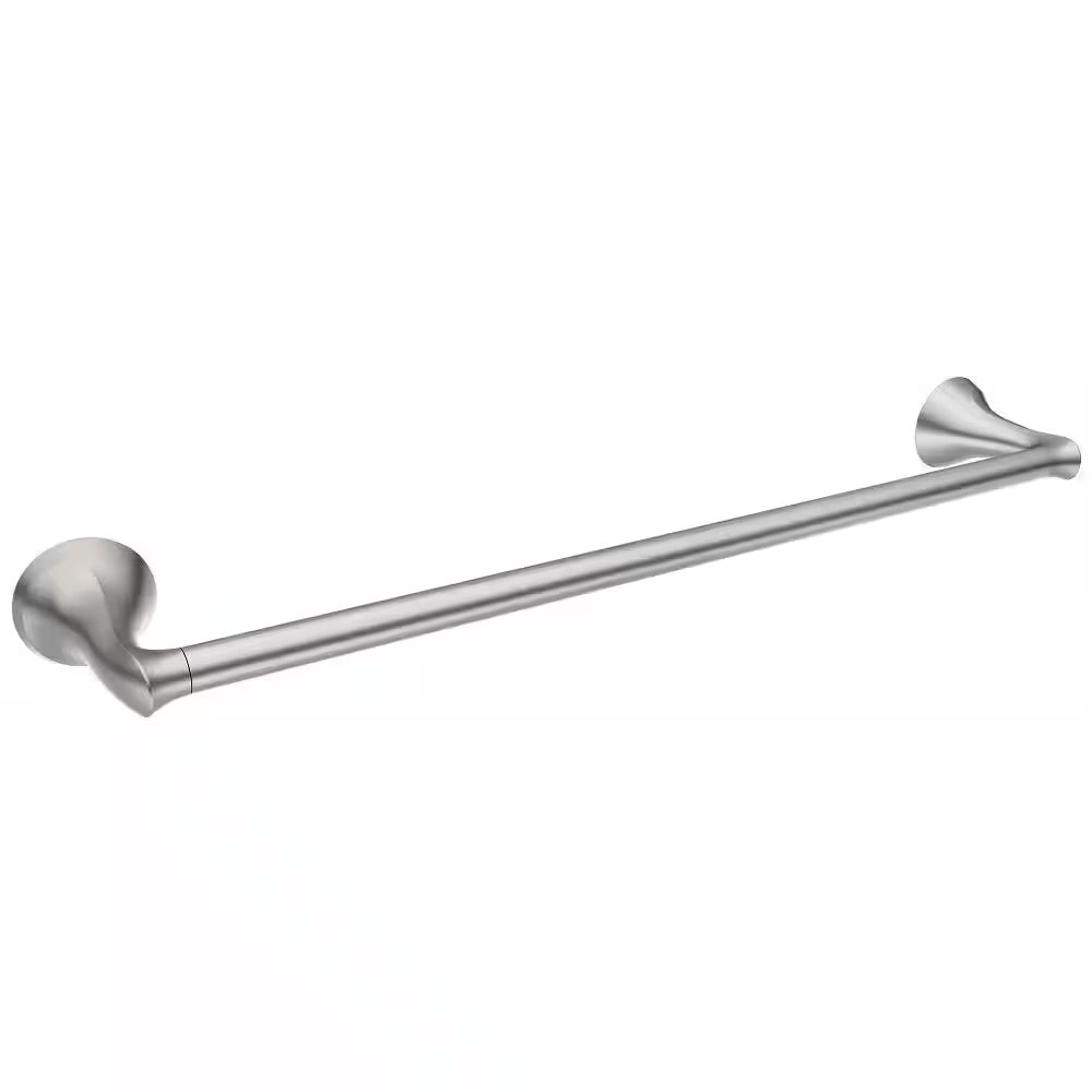 MOEN Darcy 24 in. Towel Bar with Press and Mark in Brushed Nickel