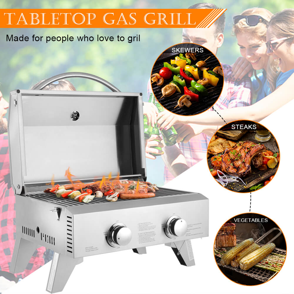 Double Head Small Gas Grill 10