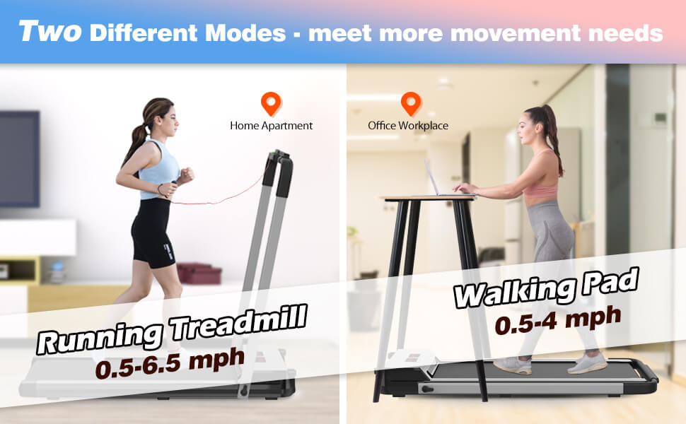 Slim Walking Treadmill With APP Bluetooth Remote Control 8