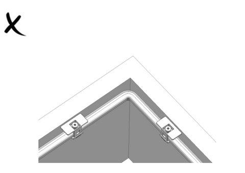 Wrong install bend pool light strip