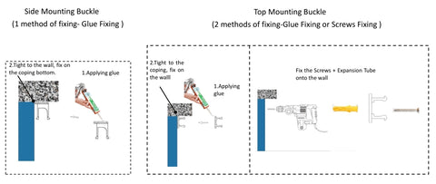 Mounting buckle fixing method