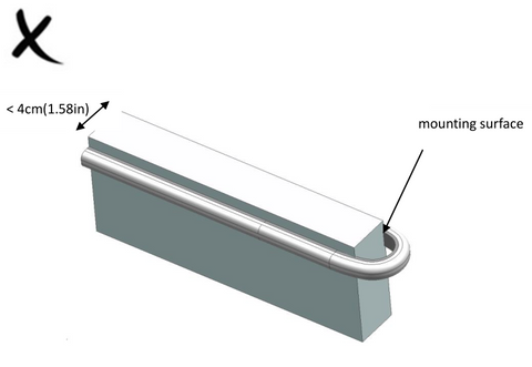 Wrong bend pool light strip
