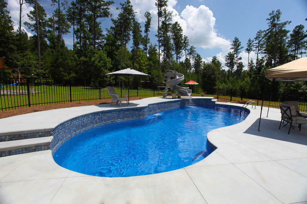 irregular pool lighting design case
