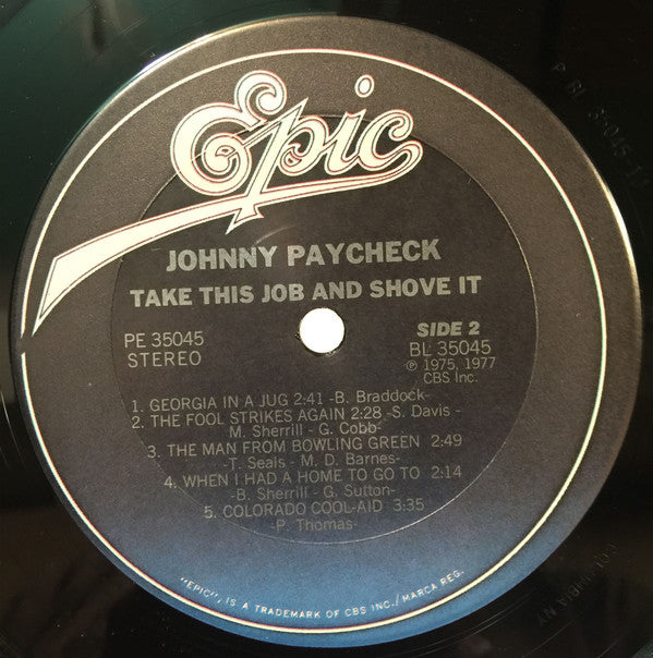 Johnny Paycheck - Take This Job And Shove It - LP