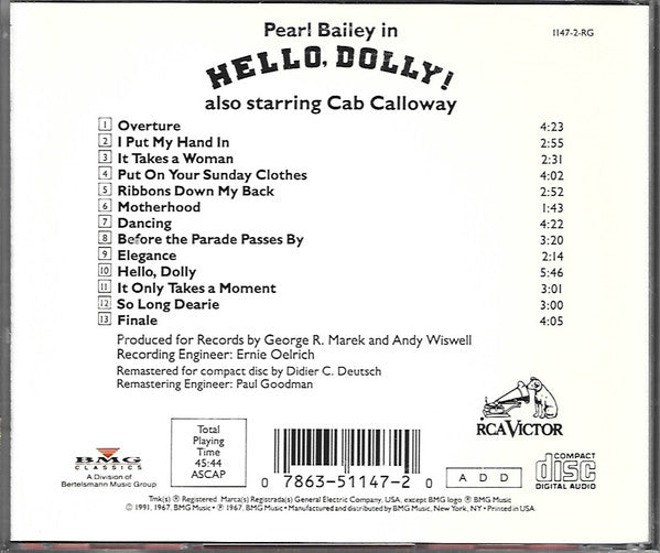 David Merrick Presents Pearl Bailey - Hello, Dolly! - The New Broadway Cast Recording - CD