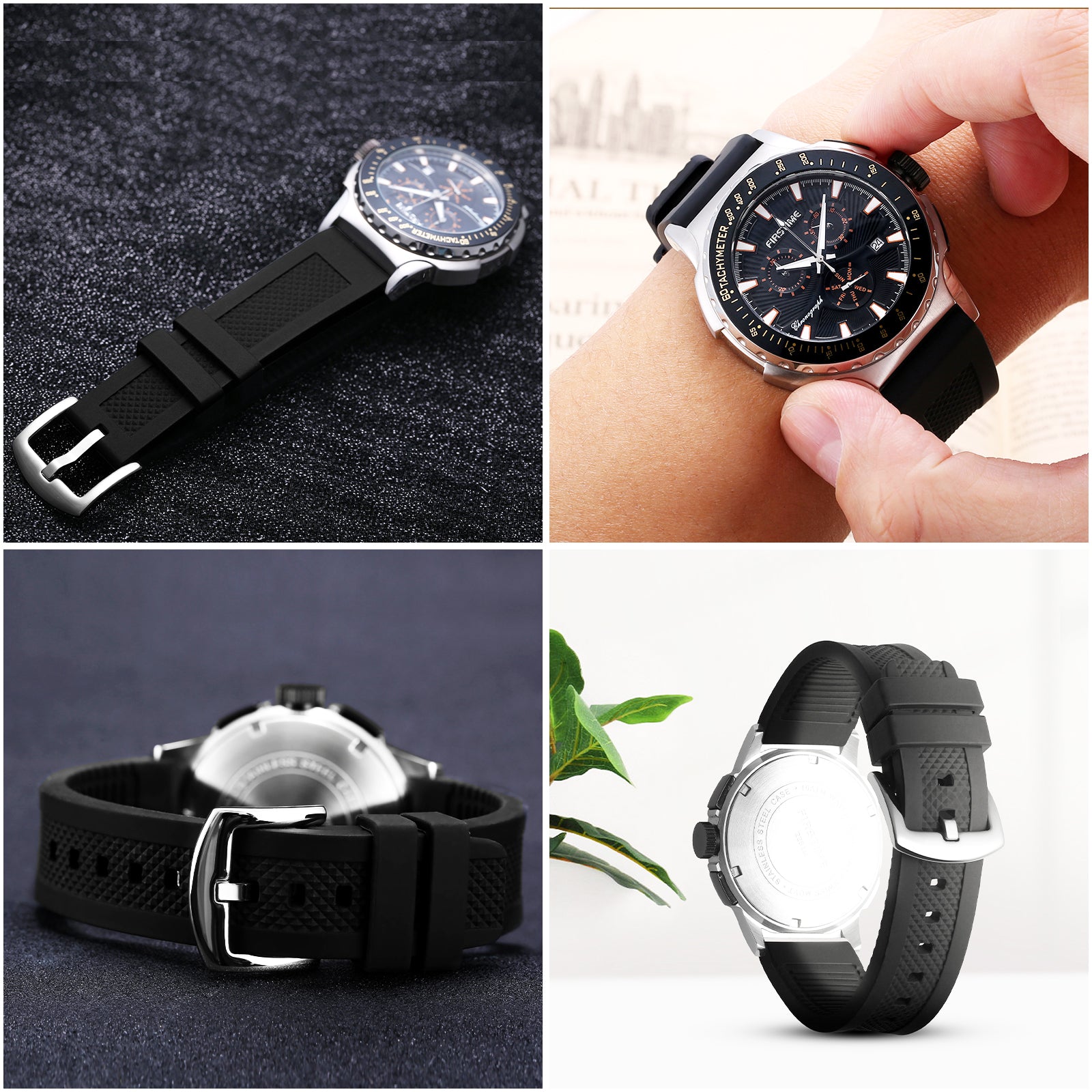 Silicone Crisscross Watch Strap