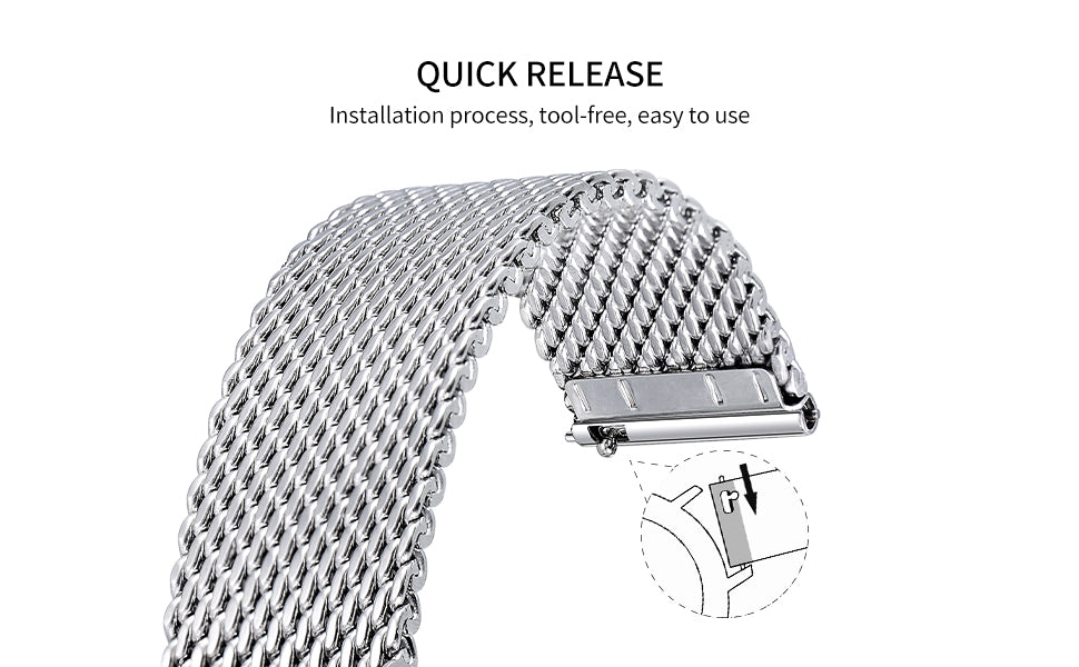 Milanese Stainess Stleel Mesh Bracelet