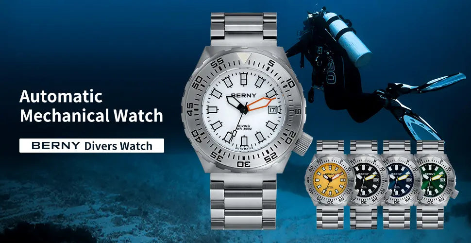 automatic mechanical diver watch