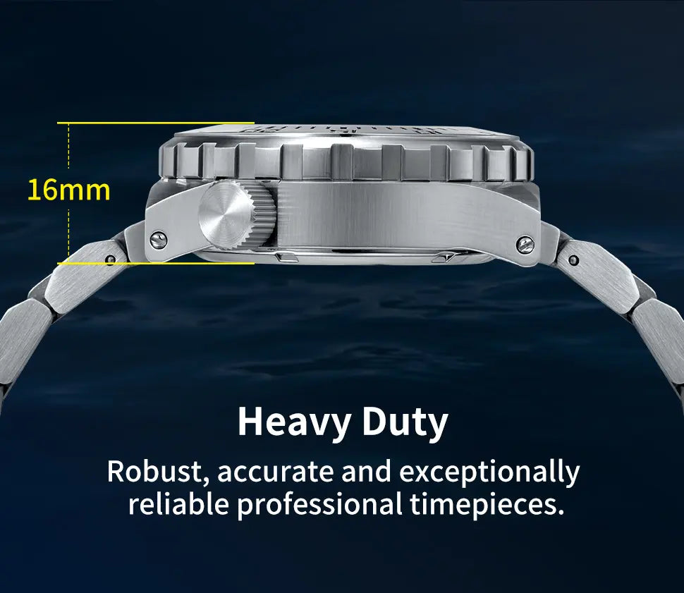 heavy duty, robust, accurate and exceptionally reliable professional timepieces