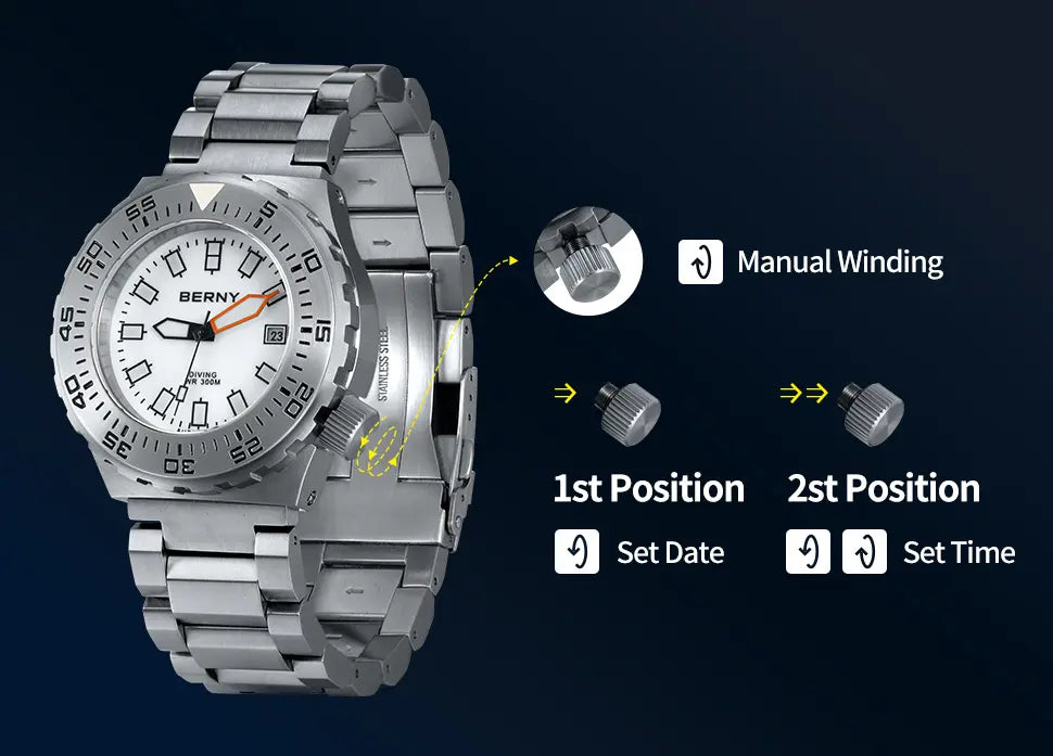 how to set the diver watch