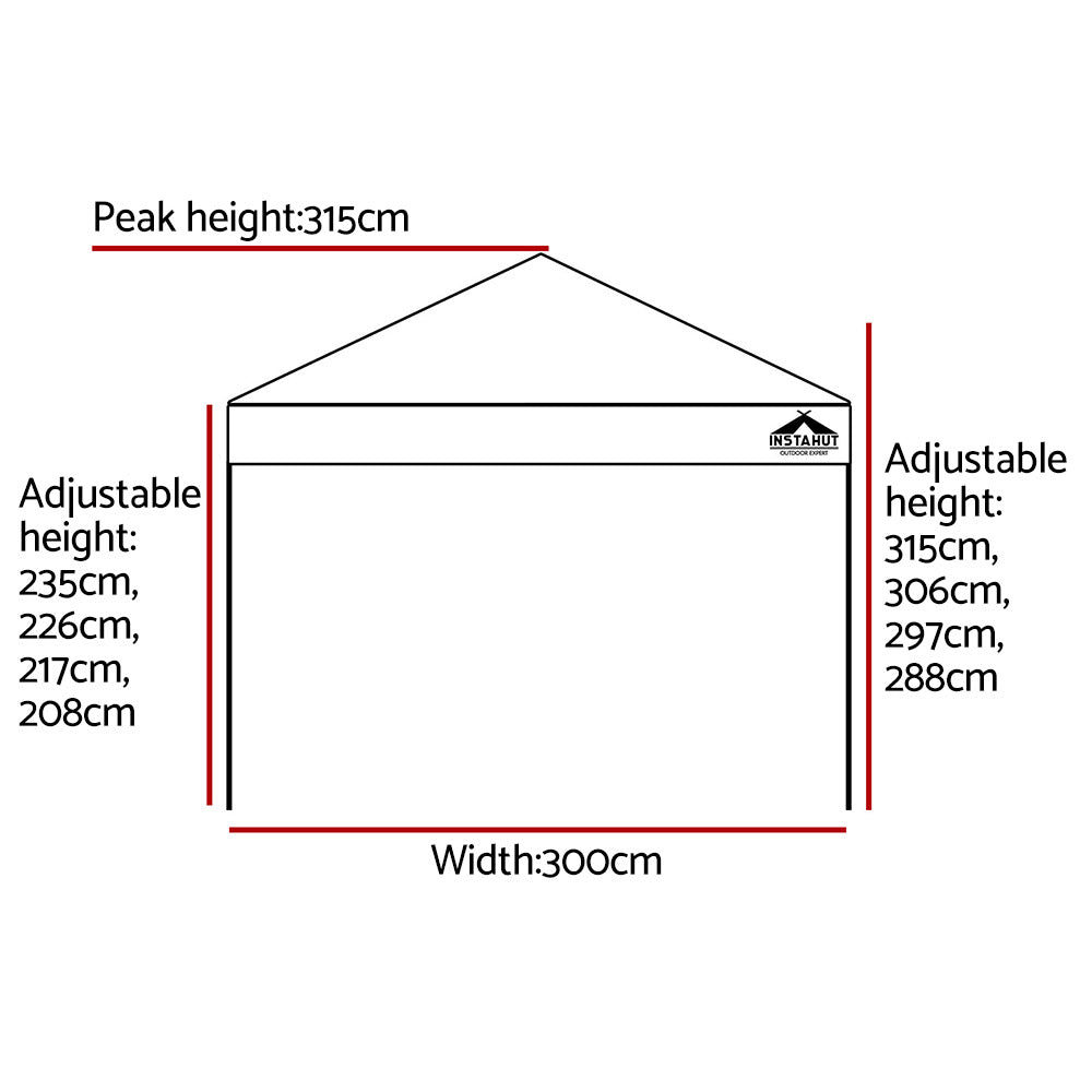 Instahut Gazebo 3x3M