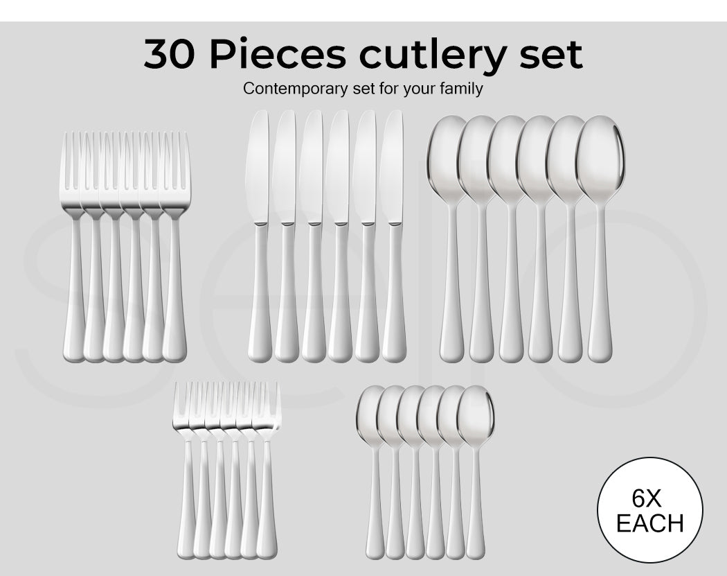 30-Piece Cutlery Set