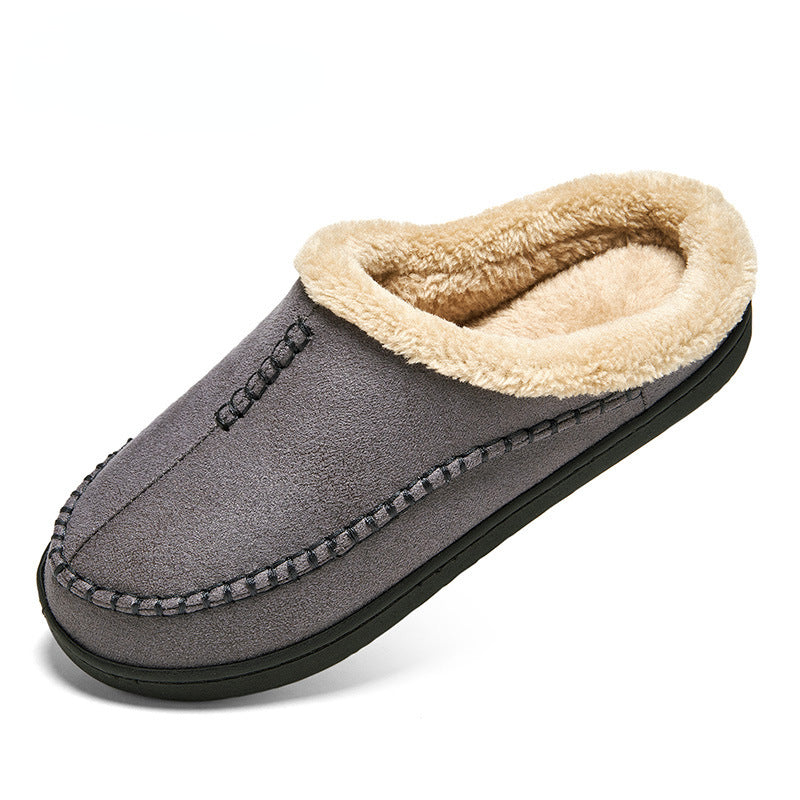 Big lazy half-slipper type cotton and wool casual warm shoes cotton mop 49-50