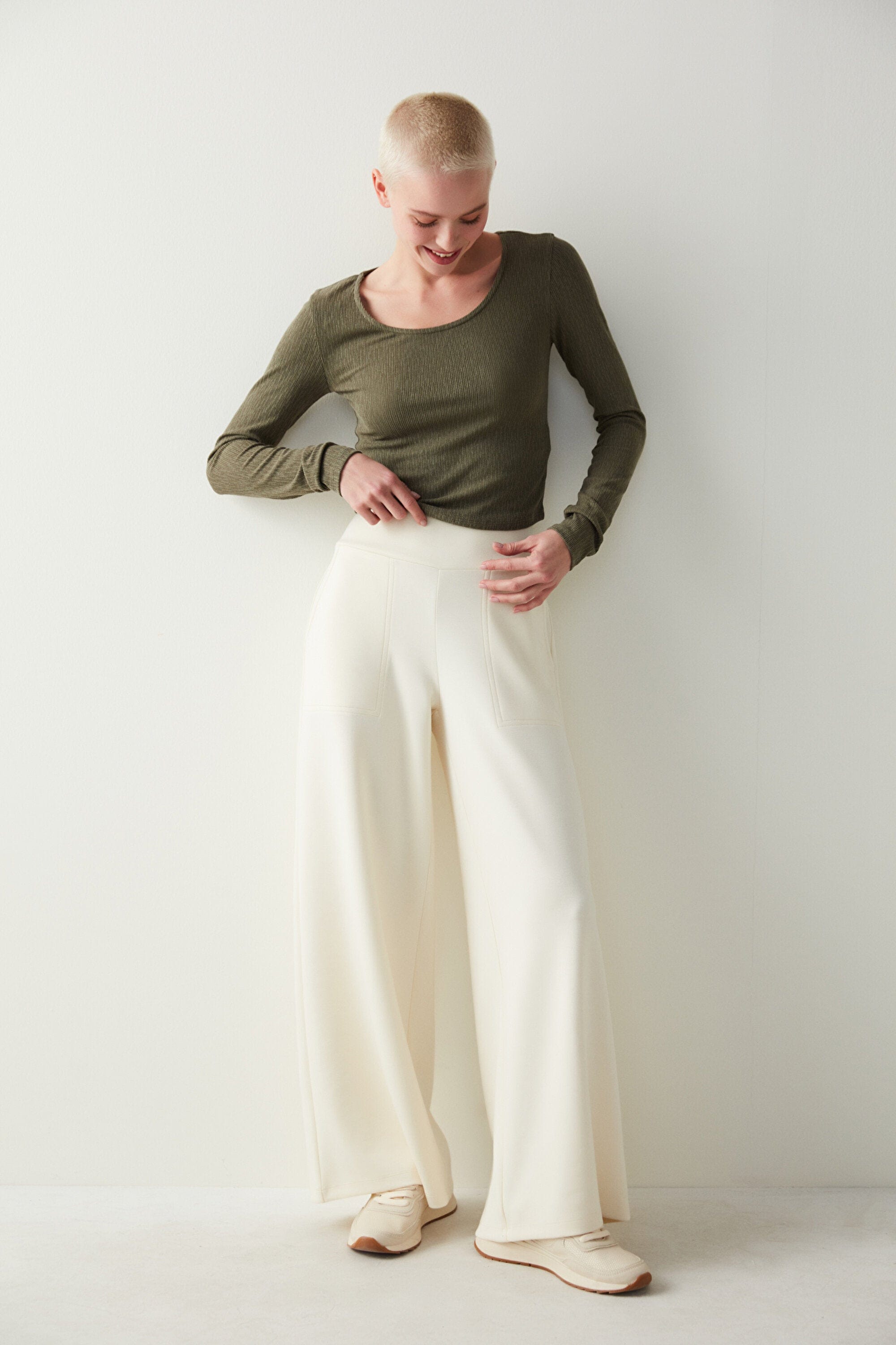 Wide Leg Jogger Pants