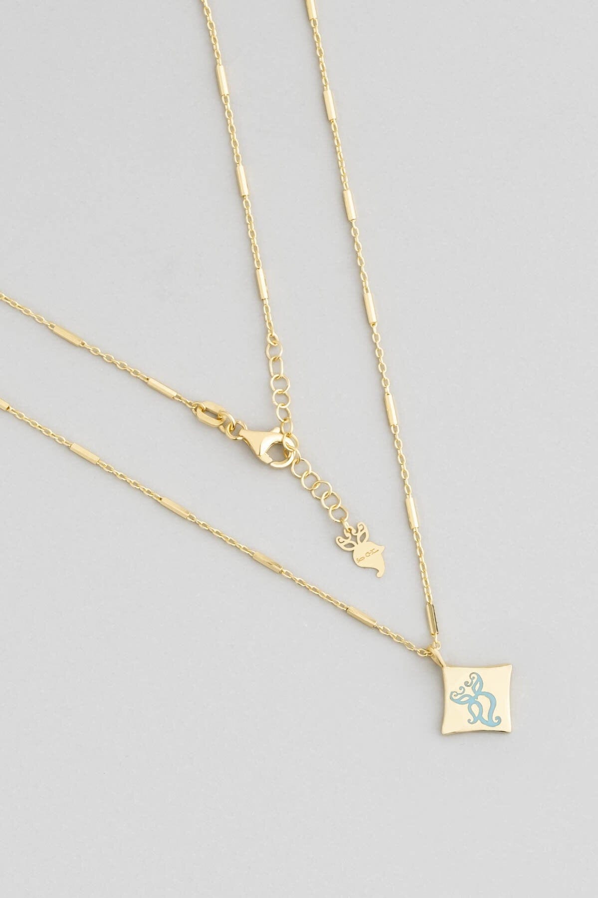 Wise Spirit 18K Yellow Gold Plated Silver Necklace 46 Cm