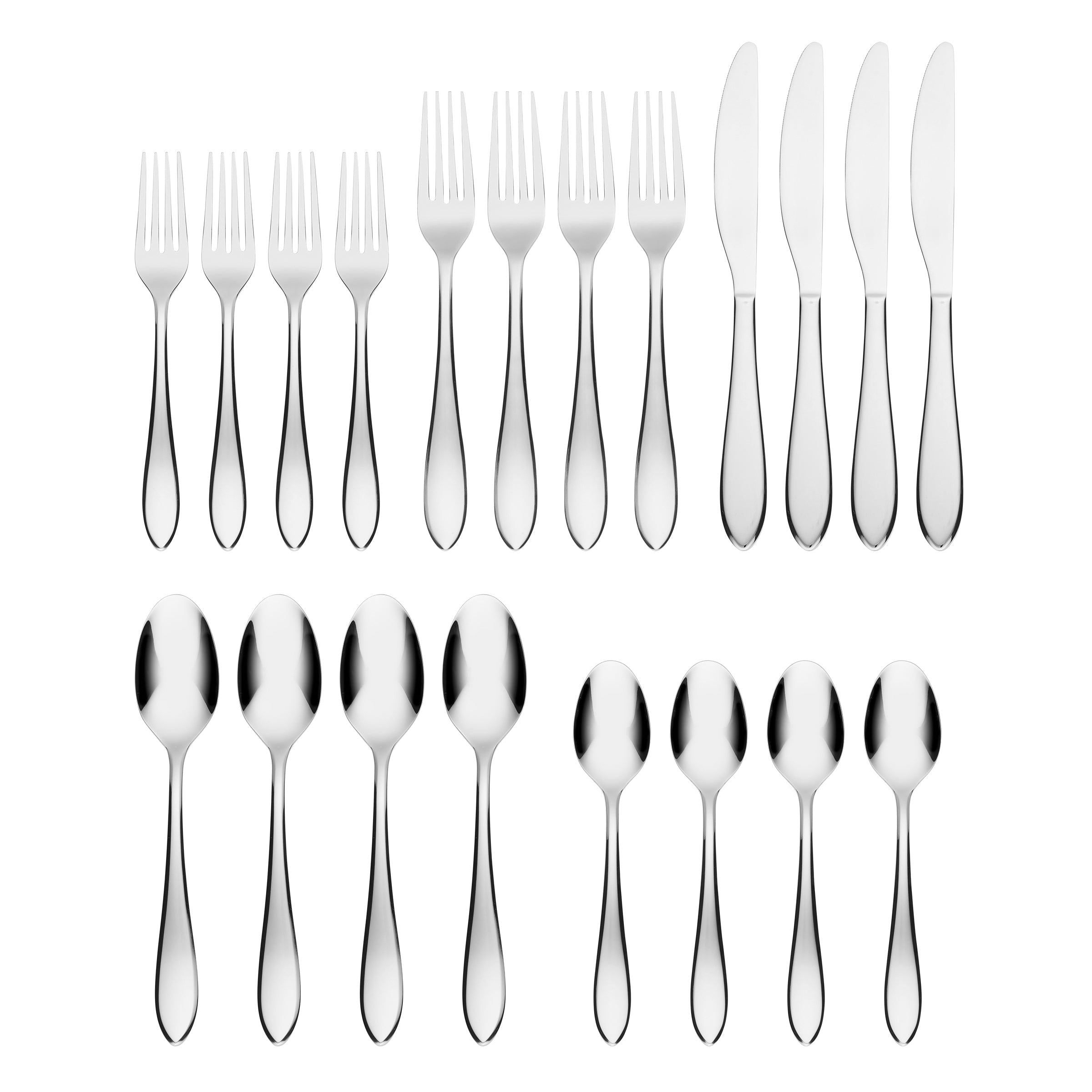 Delia Mirror 20-Piece Flatware Set