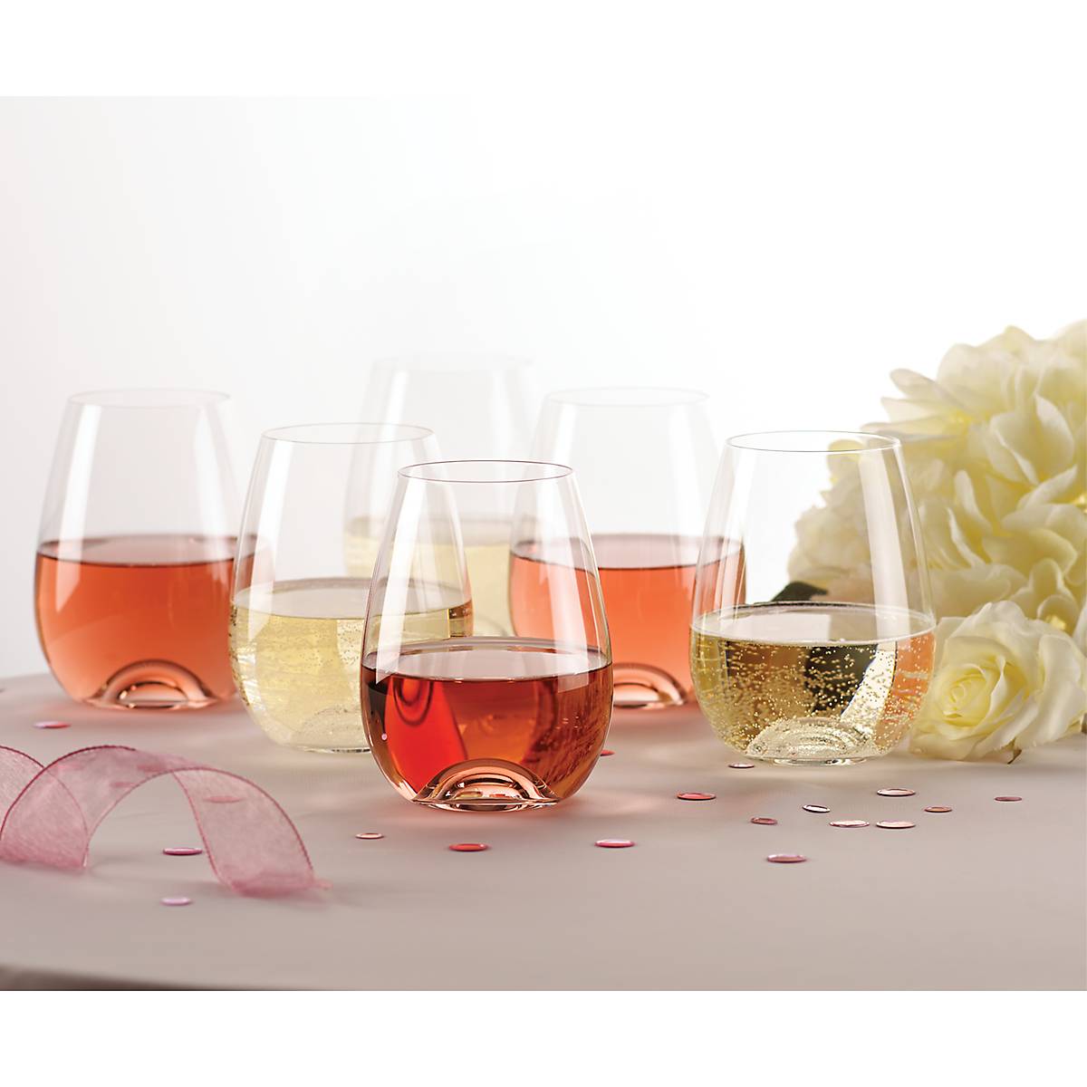 Tuscany Classics Stemless Glass Set, Buy 4 Get 6