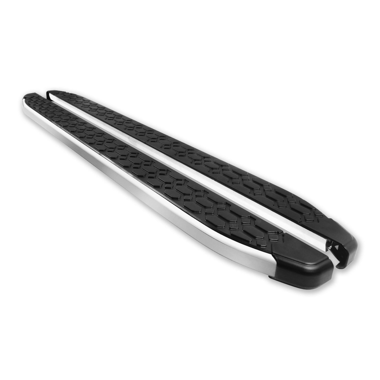 OMAC Running Board Side Steps Nerf Bar for Chevrolet Trax 2017-2022 Black Silver 2Pcs U025435