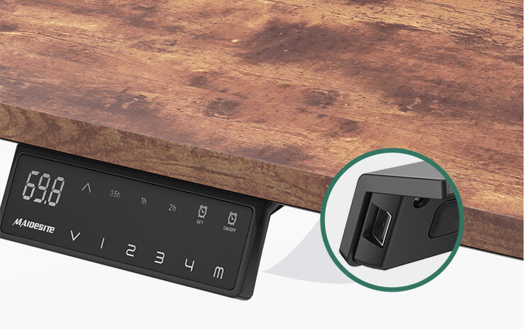 smart touch control panel with 4 memory heights