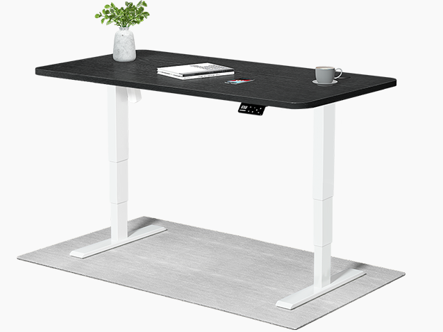 Schwarz+Weiß Elektrisch Höhenverstellbarer Schreibtisch