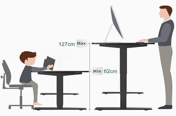 Maidesite T2 Pro Plus standing desk frame is best for people study and work from home use