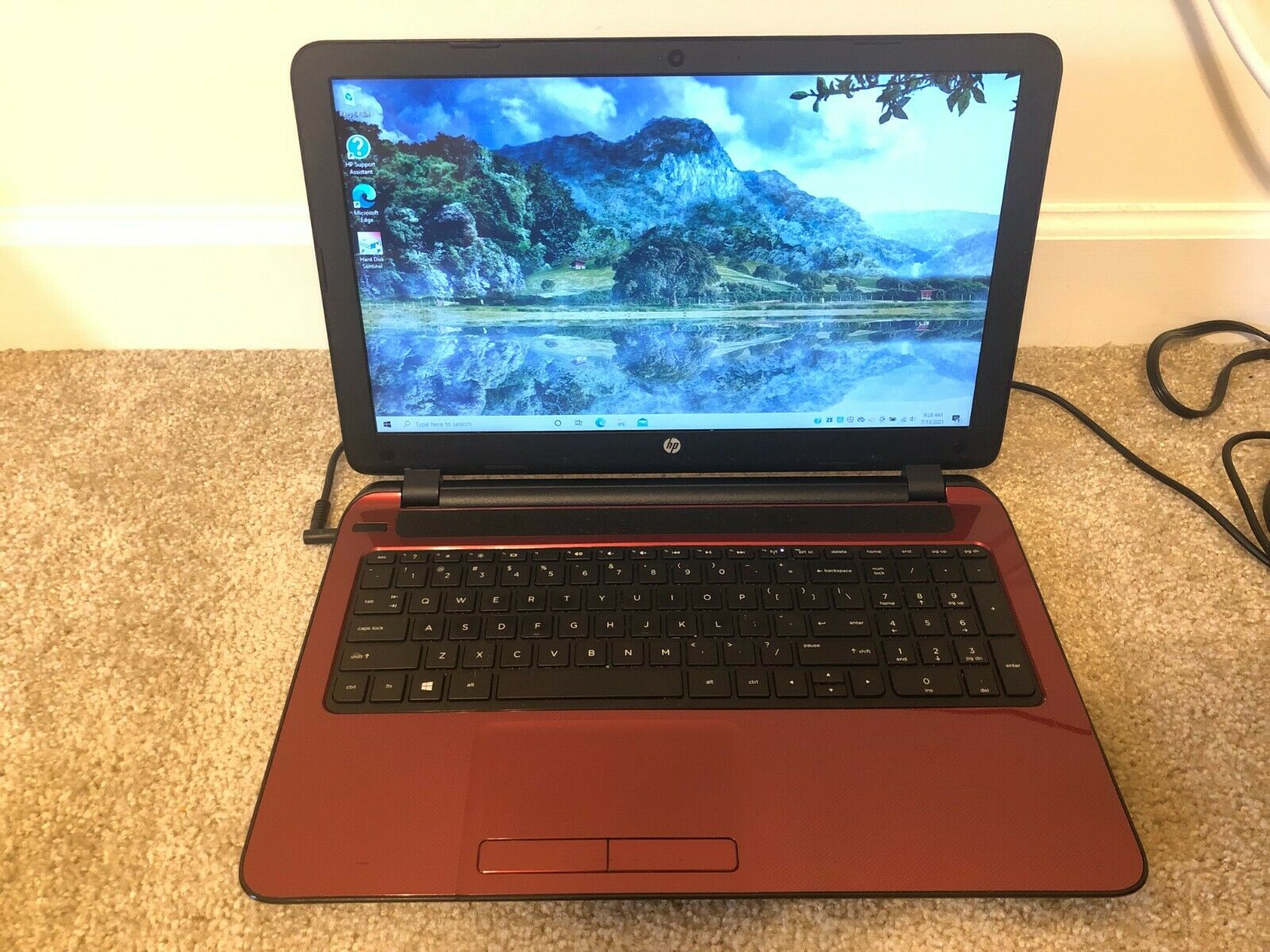 HP Flyer Red 15-F272WM Laptop 15.6