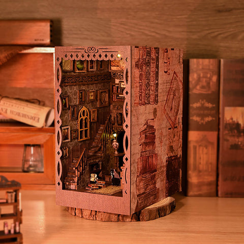 Fifijoy Scholar Dream 3D Wooden Puzzle Book Nook