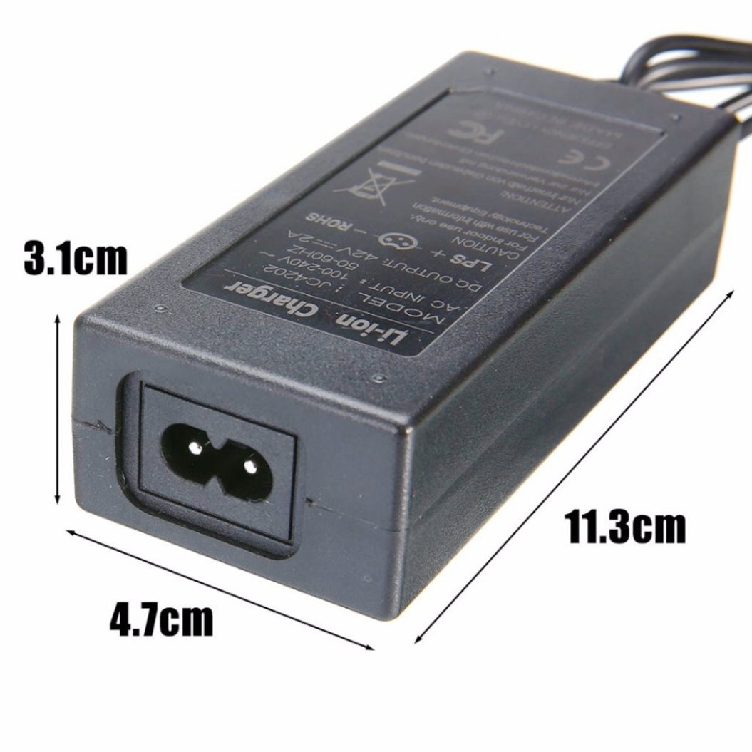 42V 2A Universal Battery Charger for Hoverboard 36V Electric Scooter Adapter Charger with US Plug