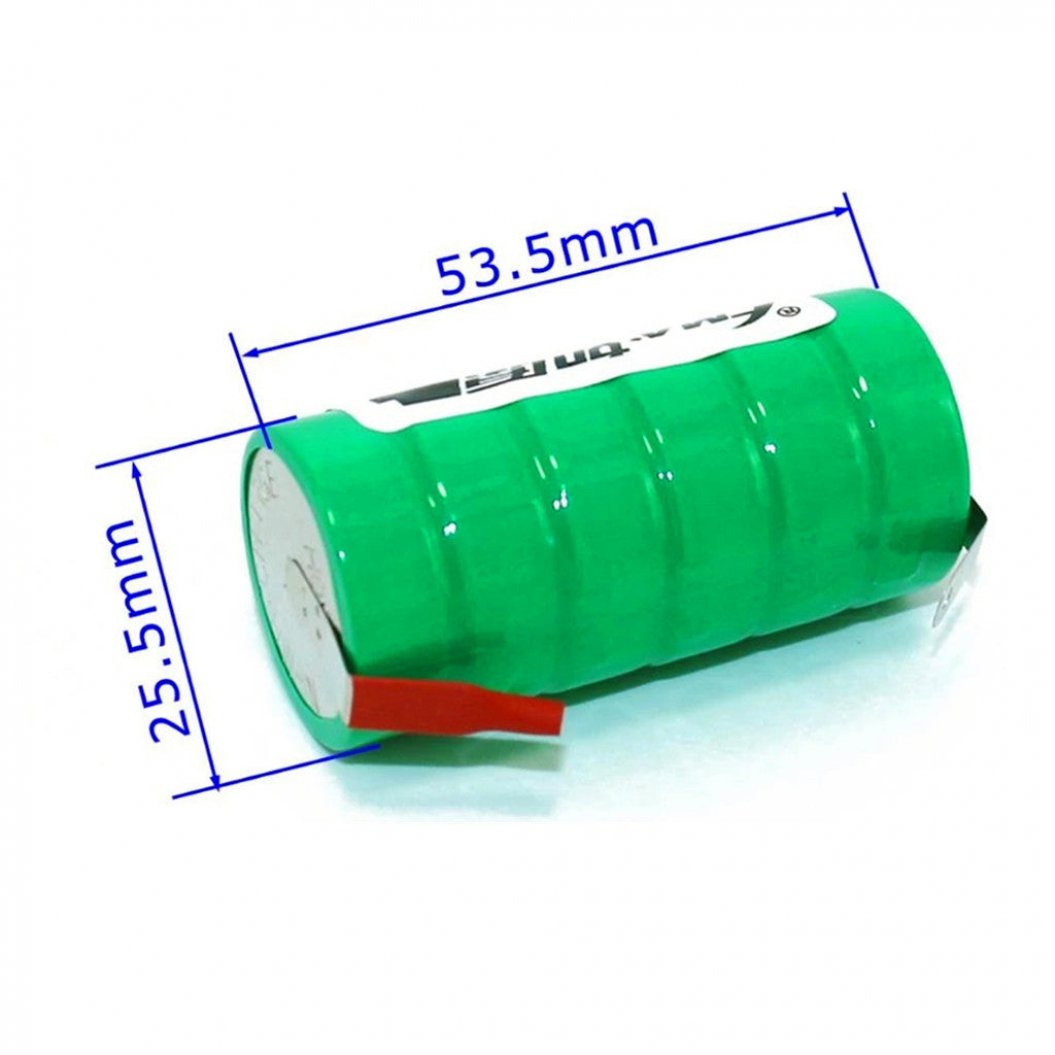 Car Alarm Electronic Throat Battery Ni-Mh 7.2V 330mAh Button Rechargeable Cell 26*52mm