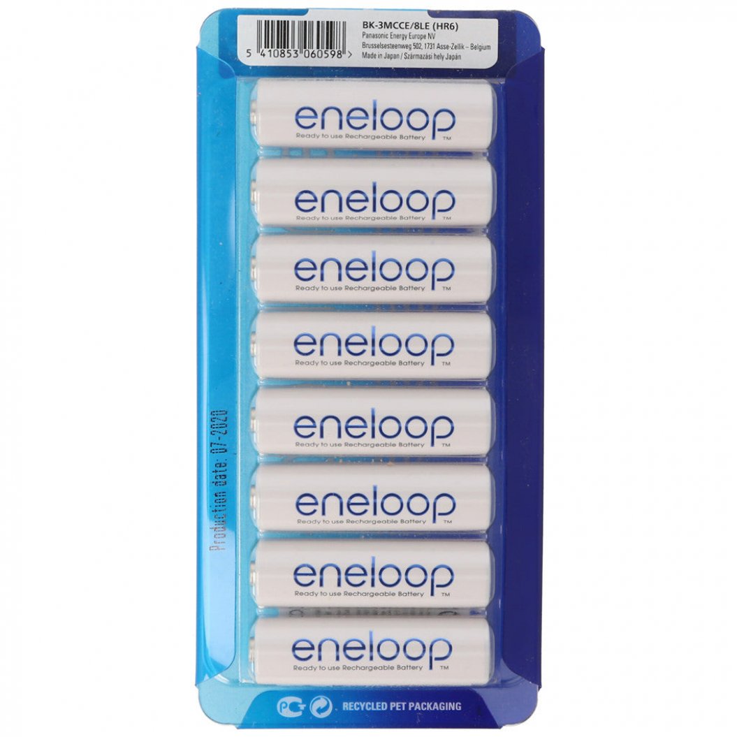 8 Pieces 1900 MAh 3utga AA Min Eneloop Standard Battery 1 Pack