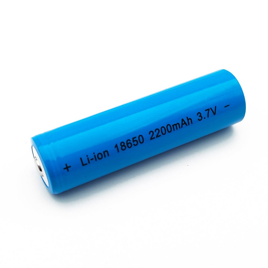 2pcs 18650 3.7V 2200mA Lithium Battery for Flashlight LED Lamp