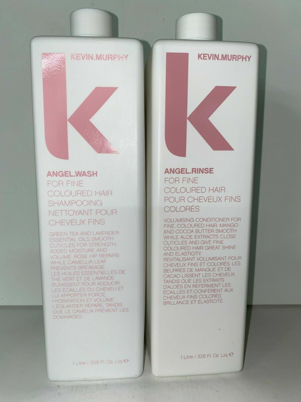kevin Murphy Angel wash & rinse for fine hair shampoo & conditioner liter duo