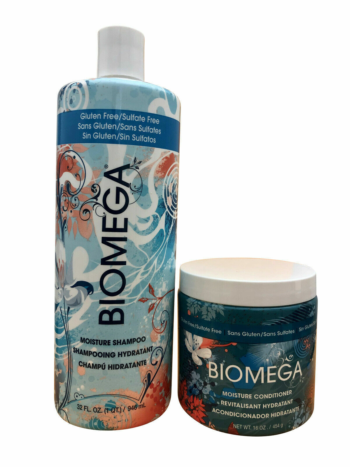 Aquage Biomega Moisture Shampoo 32 OZ & Moisture Conditioner 16 OZ