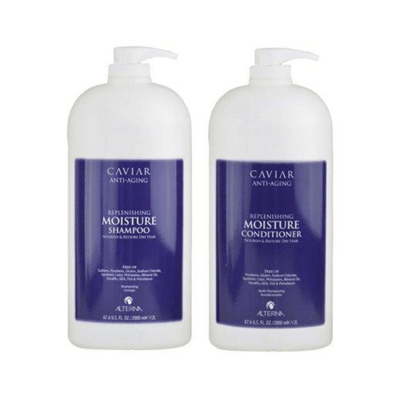 Alterna Caviar Moisture Shampoo 67.6 oz and Conditioner 67.6 oz (2 Pack)