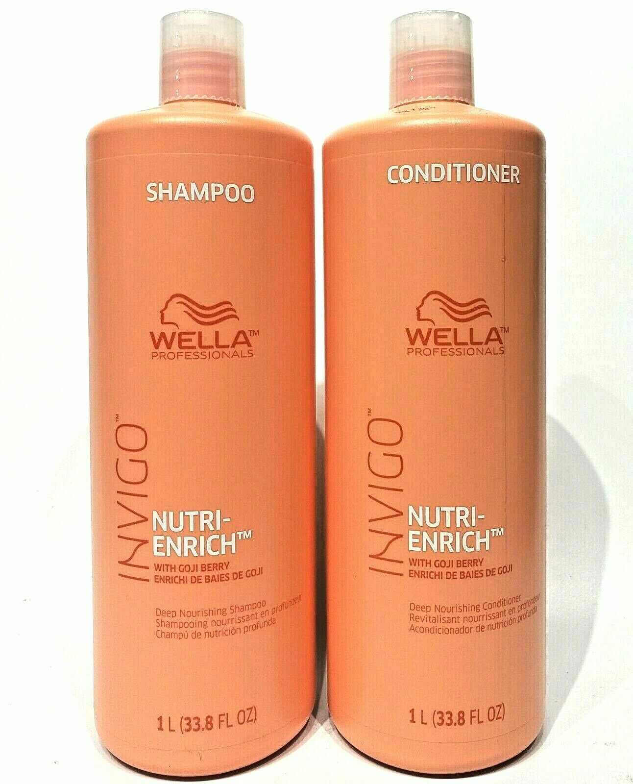 WELLA Invigo Nutri-Enrich Deep Nourishing Shampoo & Conditioner Liter Duo