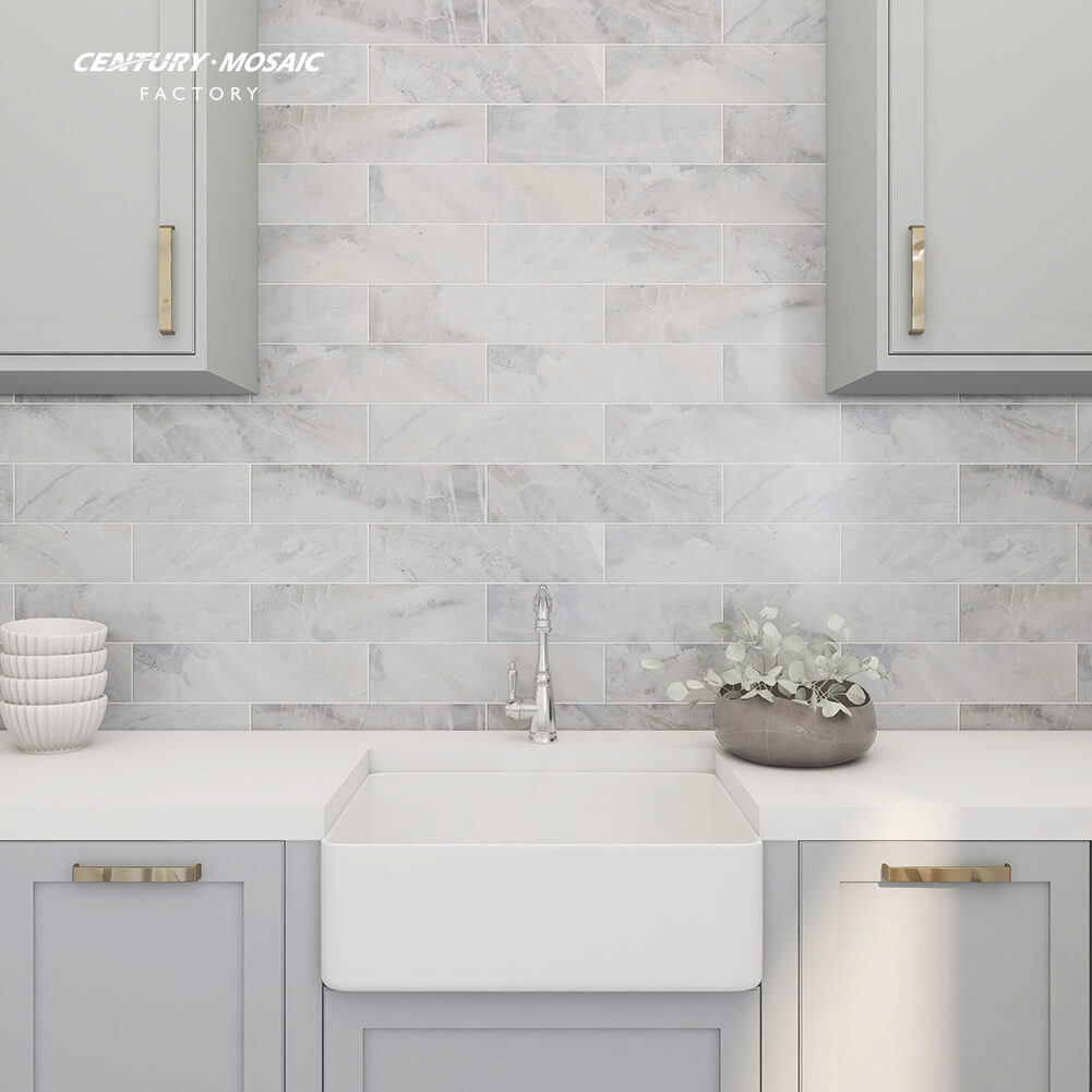 Century Mosaic Andes Gray Marble Tile Wholesale