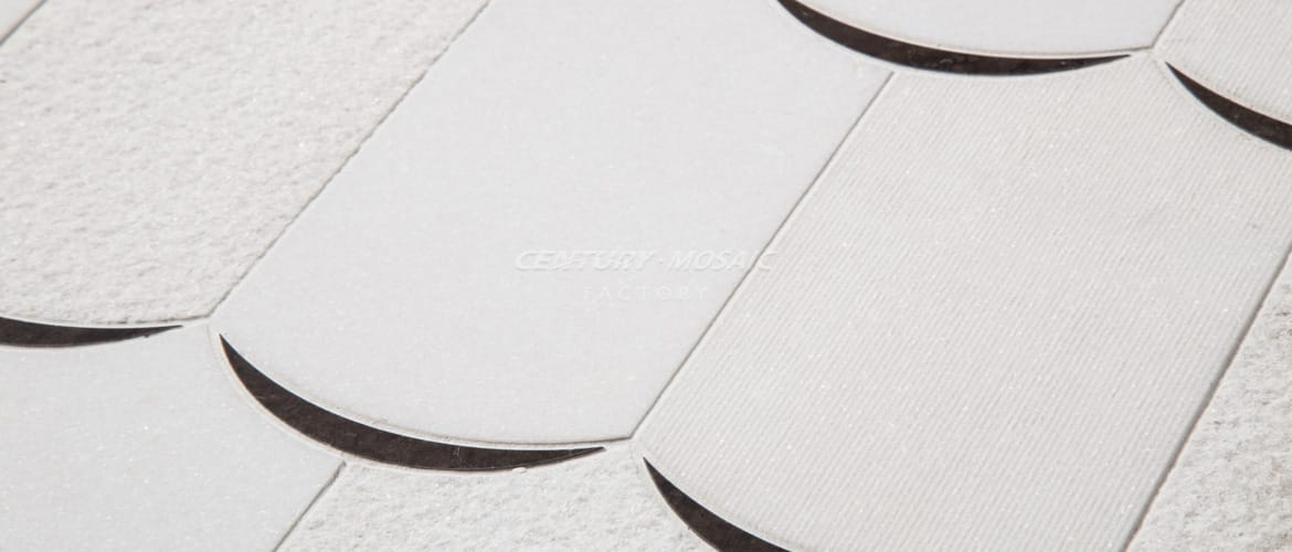 Waterjet marble mosaic