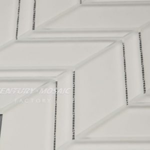 Crystal Glass Yellow Strip Glass Mosaic Manufacturer