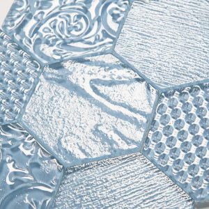 Crystal Glass 4″ Hexagon Mosaic Manufacturer