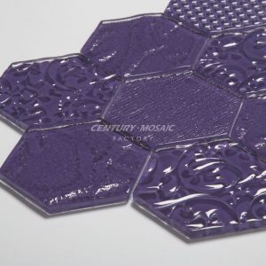 Crystal Glass 4″ Hexagon Mosaic Manufacturer