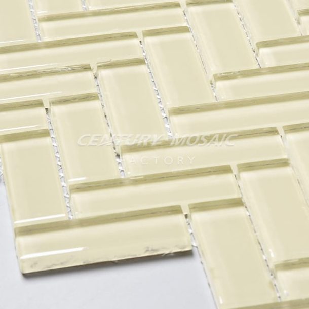 Crystal Glass 1×3″ Herringbone Mosaic Manufacturer