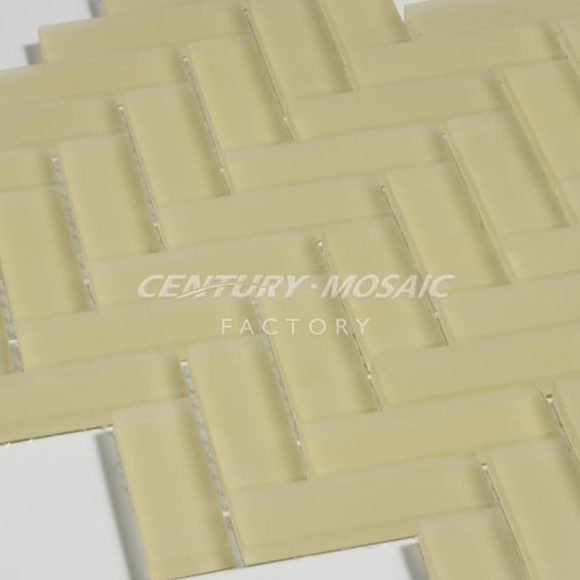 Crystal Glass 1×3″ Herringbone Mosaic Manufacturer