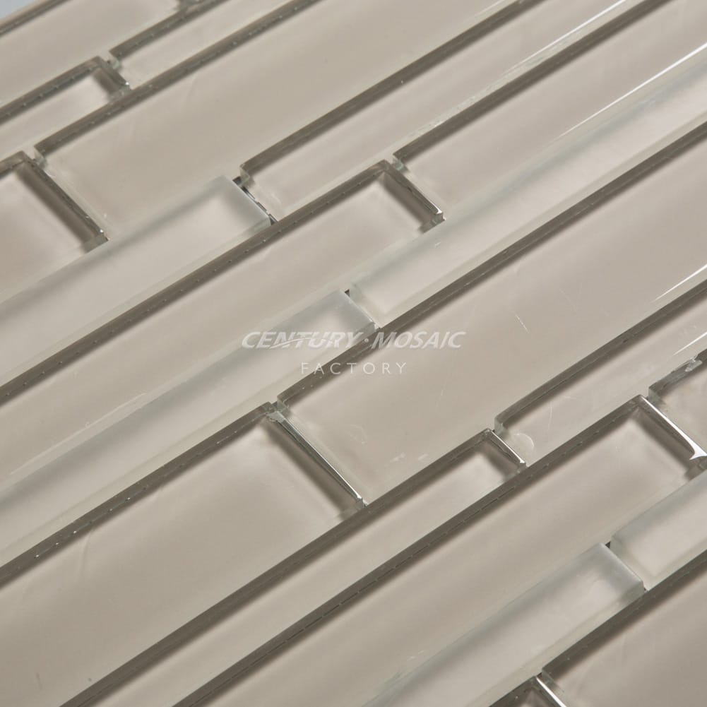 Crystal Glass Random Strip Mosaic Mosaic Manufacturer