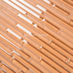 Crystal Glass Small Glossy Strip Mosaic Manufacturer