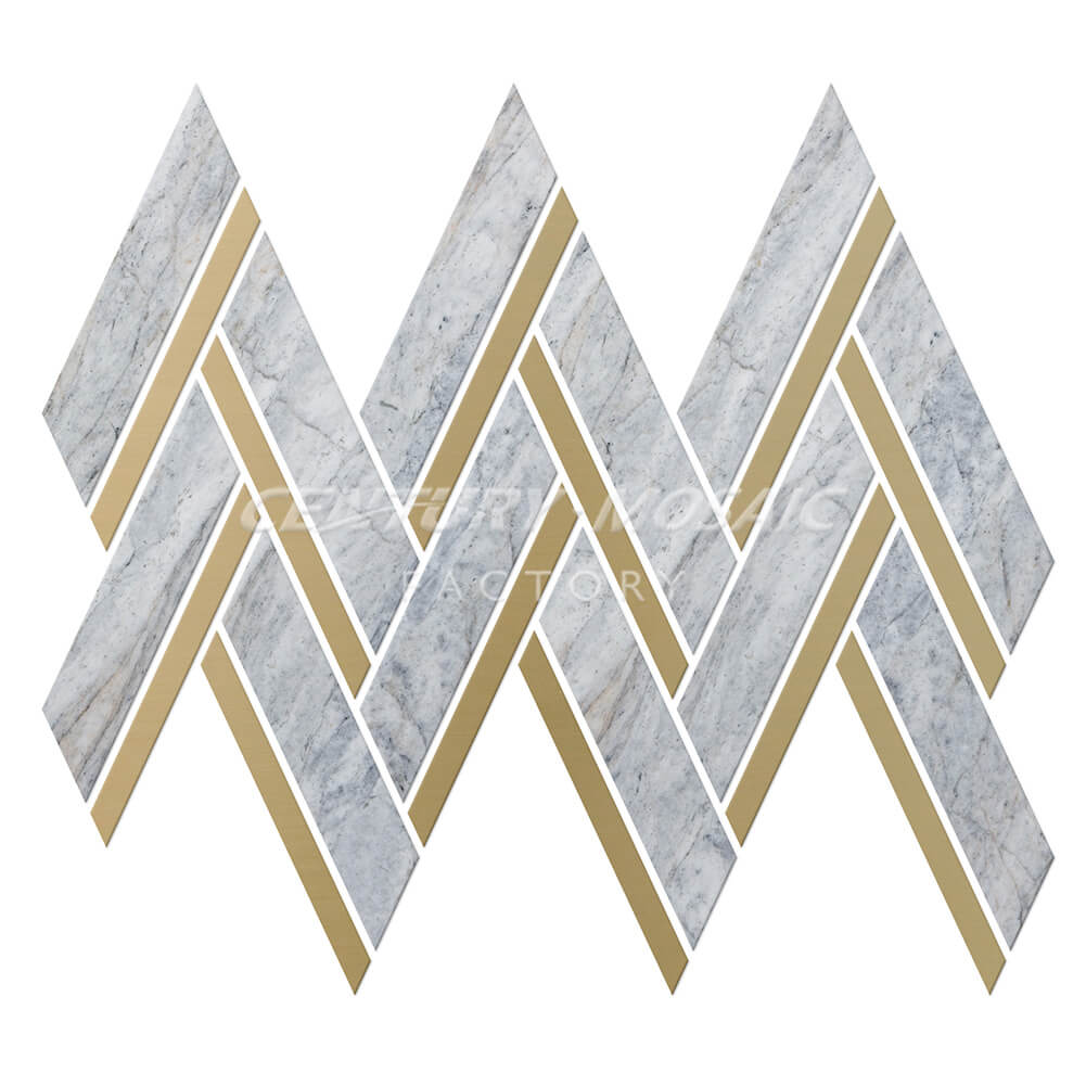 Herringbone Marble Mosaic Manufacturer