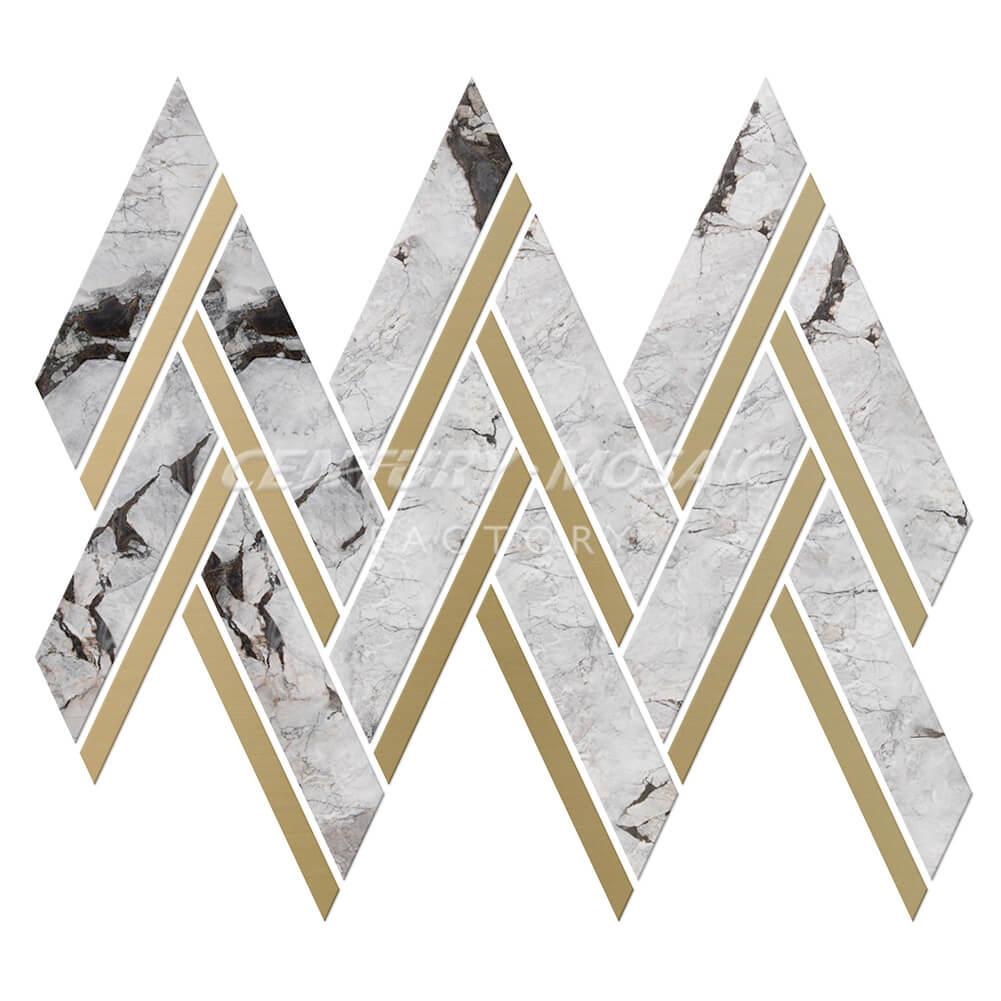Herringbone Marble Mosaic Manufacturer